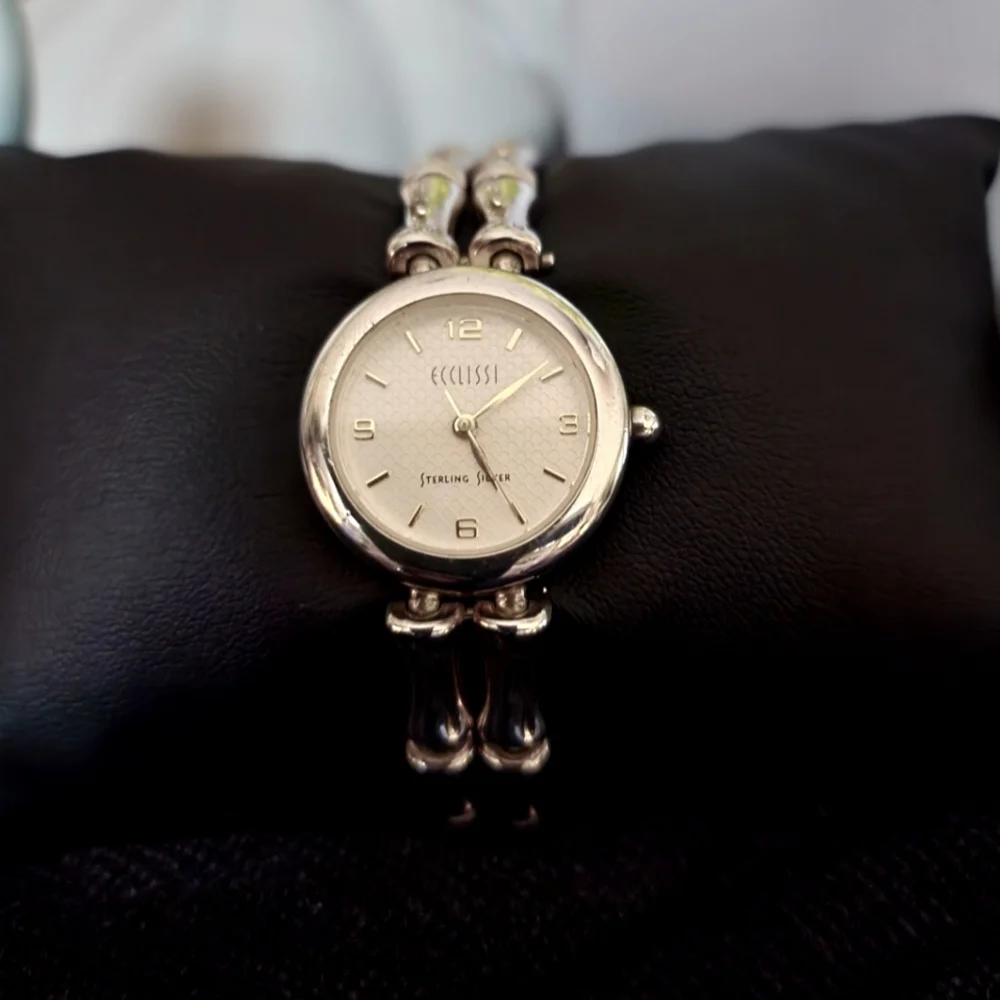 Ecclissi Bamboo link sterling silver watch